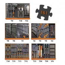 Werkzeugsortiment, 161-teilig für 5 Schubladen im Thermoformateinsatz